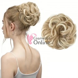 Coc modern din par artificial cu cleste AM102427 - Blond Ash Mixt